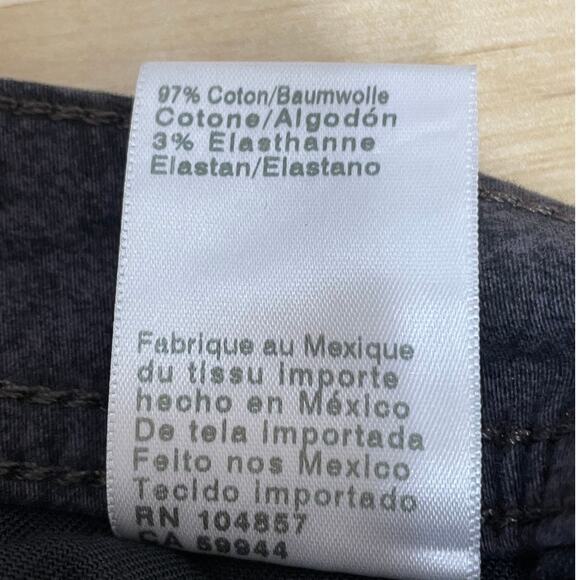 AG Adriano Goldschmied NWT Sueded Sateen Tellis Modern Slim Dark Gray Pant 33x34 - Picture 6 of 10